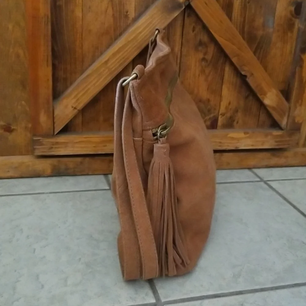 Margot Suede Crossbody Bag - Picture 5 of 12